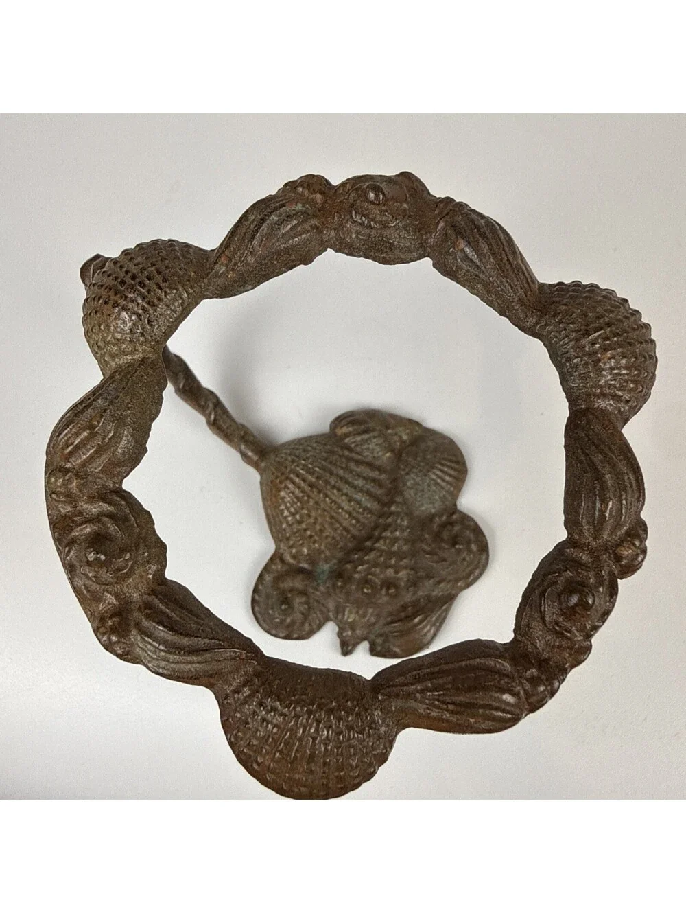 Coastal Seashell Orb Stand Pedestal 4
